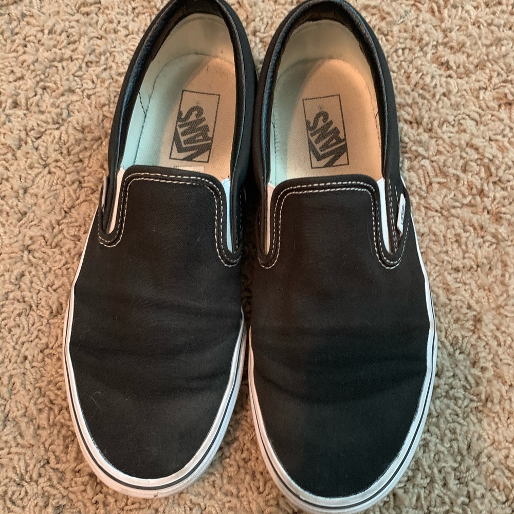Black Slip On Vans